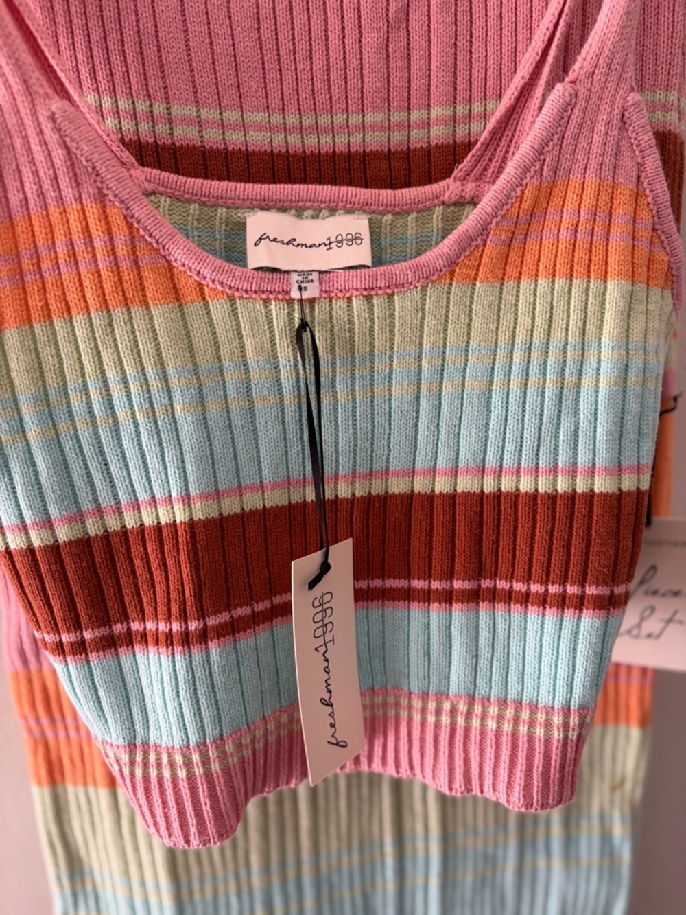 NWT Freshman 1996 Tank Sweater Set